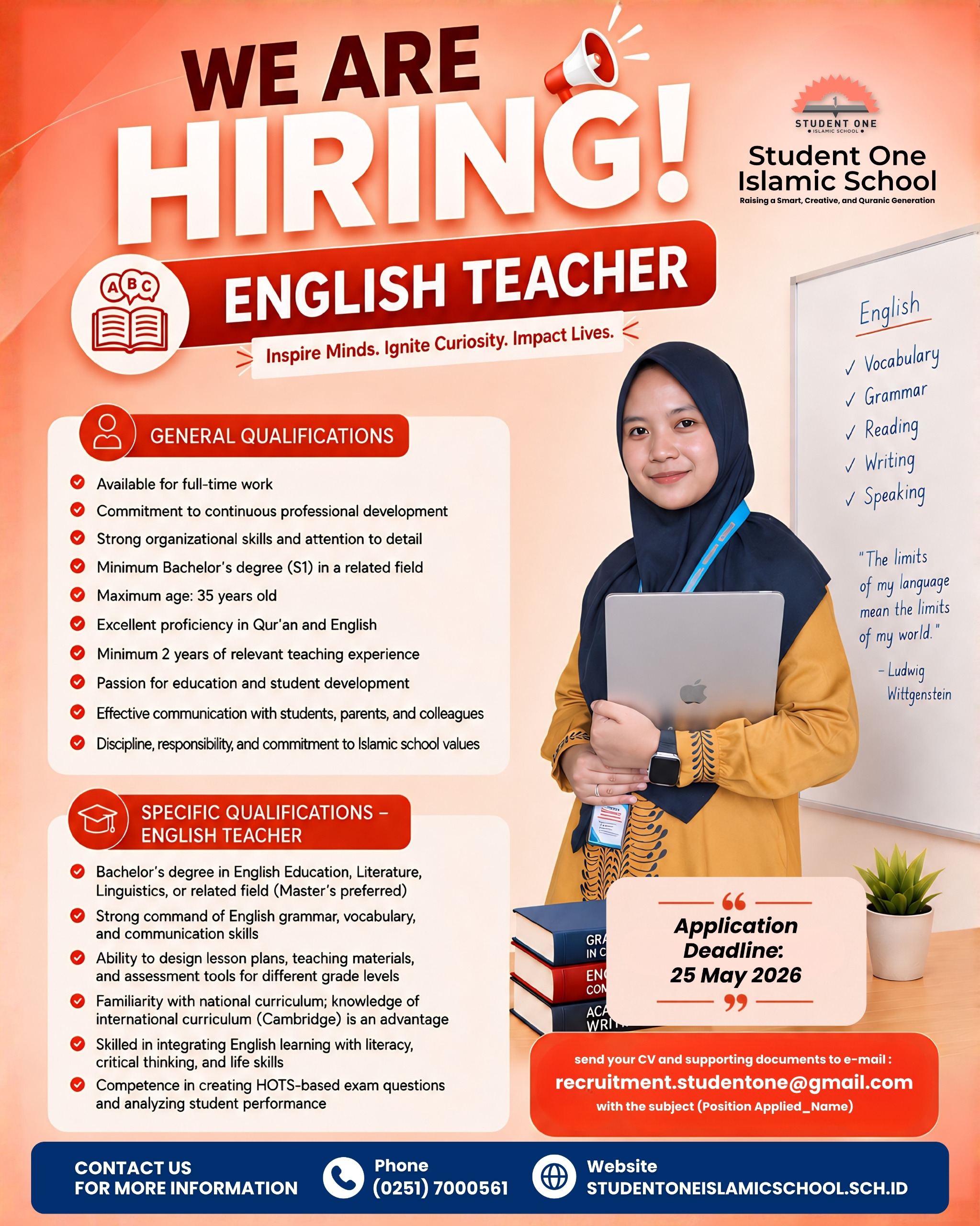 Lowongan Kerja Student One